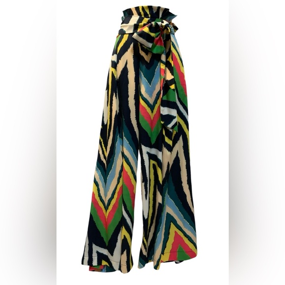 Gracia Pants - Gracia Women’s Wide-Leg Abstract Print Pants